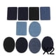 thumbnail image 1 of 2x 10 Paquetes de Parches de Tela de Mezclilla BLESIY Ovalado Cuadrado Equipo de Reparación de Jeans, 1 of 8