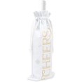 thumbnail image 2 of Weddingstar Single Bottle Christmas Drawstring Wine Tote Bag - Cheers, 2 of 3