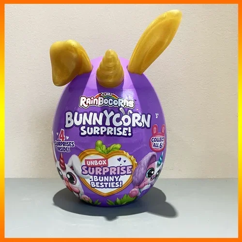 Original Rainbocornse Rainbow Cute Rabbit Family Unicorn Magic Egg Mini Doll Fashion Dressup Girls Play House Toys Holiday Gifts