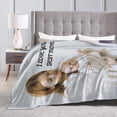 thumbnail image 5 of Personalised Blanket,Custom Blanket with Words Picture Collage Customized Blankets, Birthday Souvenir Gifts Personalized Throw Blanket for Father, Mom, Kids, Dogs, Friends or Lover 31" X 47", 5 of 6