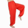 thumbnail image 2 of YM YOUMU Kids Kung Fu Pant Unisex Stretchy Elastic Waist Taichi Martial Arts Practice Trousers, 2 of 3