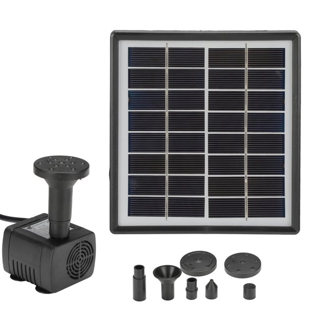 Fuente de Agua Solar, Bomba de Fuente Solar de Energía Solar Con Energía Solar Columna de Agua Alta Instalacia Fácil para Baña de Aves para Jardín