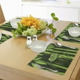 thumbnail image 4 of Ambesonne Animal Place Mats Set of 4, Jungle Trees Funny Frog Art, Standard Size, Green, 4 of 6
