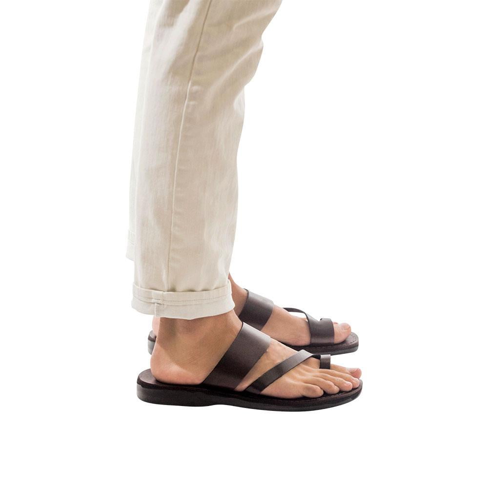 Men Toe Loop Sandals, Minimalist Sandals, Mens Greek Sandals, Mens Leather  Sandals, Flat Sandals Handmade in Greece Skiathia KYANIA - Etsy