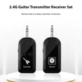 thumbnail image 2 of Wireless Guitar System Rechargeable 2.4G Guitar Transmitter Receiver Set Realtime with 6.35mm Adapter MusicAccessories A, 2 of 9