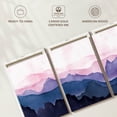 thumbnail image 6 of Elephant Stock Twilight Mountains Abstract Wall Art - Horizontal Multi Panel Canvas - Living Room Wall Decor - Abstract Multi Panel - Purple And Pink Decor - 92" x 45", 6 of 8