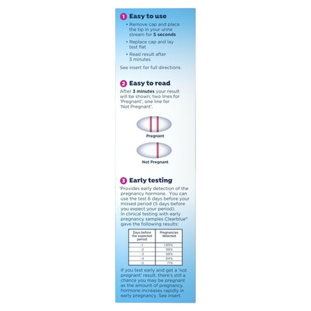 Clearblue Early Detection Pregnancy Test, 5 Count