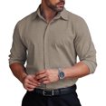 thumbnail image 2 of COOFANDY Mens Button Up Shirts Long Sleeve Dressy Formal Business Shirt Wrinkle-Free Normal Spread Collar Relaxed Fit Business Casual Dress Shirts, 2 of 7