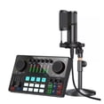 thumbnail image 1 of Interface Podcast Equipment Studio Sound Card With XLR Condenser Microphone For Recording Streaming ,Easy to Use, 1 of 5
