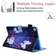 thumbnail image 3 of Allytech Flip Case for Samsung Galaxy Tab A7 Lite 8.4 inch SM-T220/T225 2021 Released, Premium PU Leather Scratch-Free Kickstand Card Slots Case for Galaxy Tab A7 Lite 2021(SM-T220), Purple Butterfly, 3 of 5