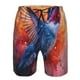 thumbnail image 3 of Fotbe Vibrant Hummingbird Watercolor Art Trajes de Baño Estampados para Hombre, Shorts de Verano de Secado Rápido, Ropa de Playa, Bañadores-Large, 3 of 6