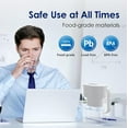 thumbnail image 4 of Waterdrop Lucid 10-Cup Water Filter Pitcher, With 4 Filters, NSF Certified, 5X Times Lifetime, 200-Gallon Long-Life, Reduces PFAS, PFOA/PFOS, Chlorine, BPA Free, White, 4 of 9