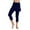 Navy, variant on Womens Athletic Yoga Skort, High Waisted Tennis Culottes, Comfortable Cropped Sports Pants For Fitness