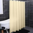 thumbnail image 3 of HBBKVI Solid Color Shower with 12 Hooks Water-Repellent Thickened Shower Curtain for Bathroom Yellow Shower Curtain 71" x 79", 3 of 6