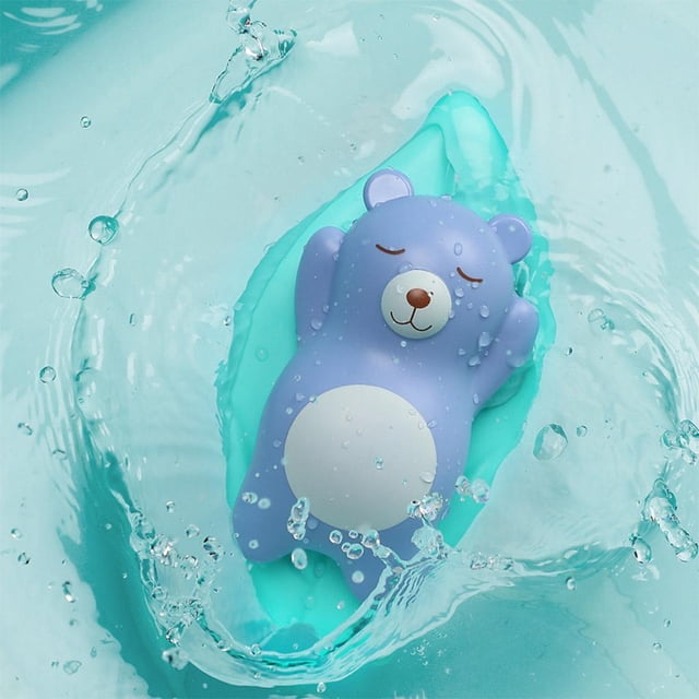 Cartoon Wind Up Animal Lying Tiger Dabbling Baño Piscina Ducha Juguetes de Púrpura perfke Juguetes de cuerda
