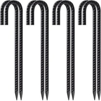 AAGUT Rebar Stakes 12 Inch Heavy Duty Galvanized Ground Stakes with ...
