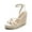 WHITE, variant on Strappy Espadrille Platform Wedge Sandals for Women Dressy Summer, Comfortable Open Toe Sandals with Cushioned Insole and Ankle Strap Buckle