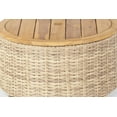 thumbnail image 5 of SAFAVIEH Couture Anguilla Outdoor Patio Round Wicker Coffee Table with Storage, Natural, 5 of 6