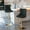 Black,Gold Base, variant on Swivel Counter Height Bar Stools Set of 2, Kitchen Island Barstools, Velvet Adjustable Bar Height Stool Chairs, Tufted Back, Modern Upholstered Bar Stools, Metal Base, Sillas para Barra de Cocina