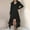 w93# Black321, variant on Wuxian Women Sweatshirt Zip Up Long Sleeve Hooded Dress Oversized Long Length Sweater Dress Winter Warm Soft Tunic Jacket With Pockets Casual Streetwear Outfit,Black,L