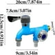 thumbnail image 2 of Promotion!Grifo para lavadora multifunción de apertura rápida de doble cabezal, grifo para lavadora de Solo Frío para piscina, fregona de tres vías, uno en dos, 2 of 8