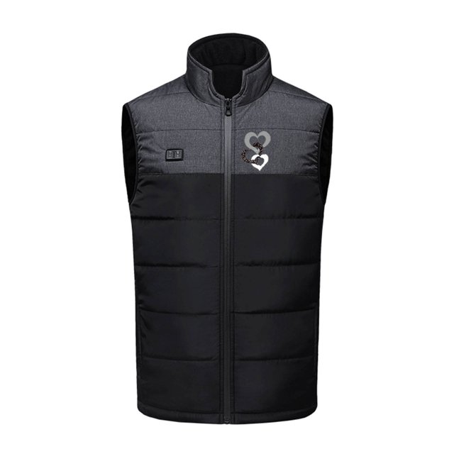 Chaleco calefactor inteligente de doble control con 17 temperaturas constantes para hombres y mujeres, ropa calefactora portátil con relleno de algodón