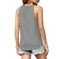 thumbnail image 2 of Otvok Tank Top for Women Fashion Casual Solid Sleeveless Blouse Round Neck Sexy Slim Summer Tops, 2 of 6