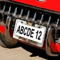 thumbnail image 5 of 2 Pack Bunny Wearing A Christmas Hat License Plate Frames Bunny Rabbit Gifts License Plate Cover License Plate Novelty License Plate Frame Metal 2 Holes for Women Men Auto Decoration Hardware, 5 of 6