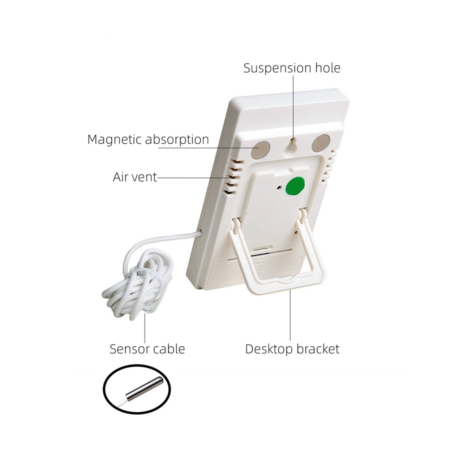 Digital Thermometer Hygrometer Indoor Outdoor Temperature Humidity Sensor Probe Weather Station