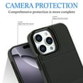 thumbnail image 5 of Compatible with iPhone 16 Pro Case, with PU Leather Credit Card Holder Magnetic Back Stand Rugged Slot Mobile Flip Purse Phone Cover for iPhone 16 Pro Women Men - Black, 5 of 7