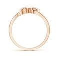 thumbnail image 2 of ANGARA Natural Bezel-Set Two Stone Diamond Engagement Ring in 14K Rose Gold for Women (Size-4.1mm| Color-G| Clarity-VS2) | April Birthstone, Anniversary, Jewelry Gift for Women | Natural Diamond Ring, 2 of 8