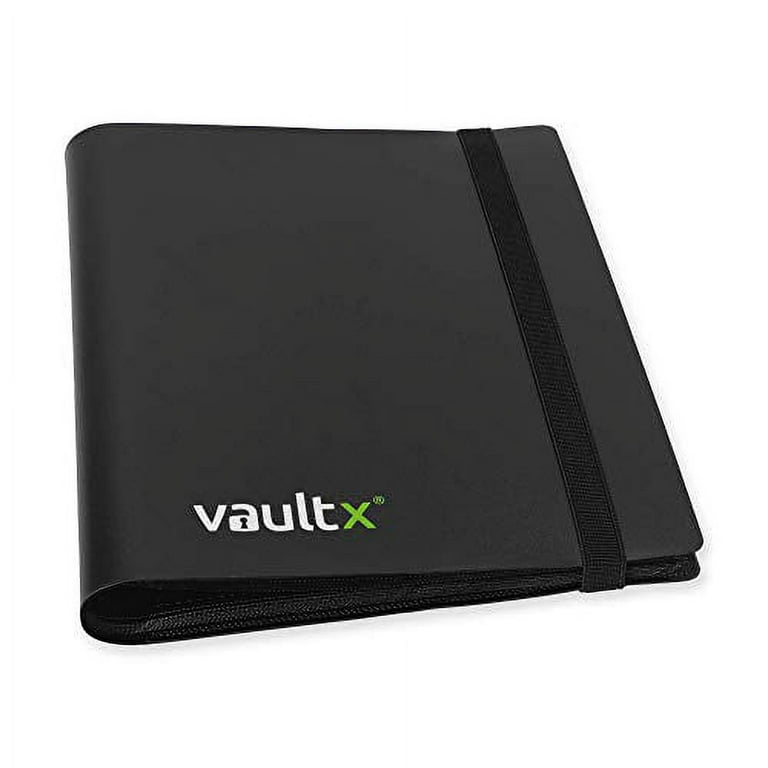 Vault X Premium Exo-Tec® Zip Binder - 4 Pocket Trading Card Album Folder -  160 Side Loading Pocket Binder for TCG (Yellow)