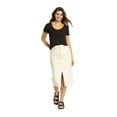 thumbnail image 4 of Jordache Women's High Rise Midi Skirt, 4 of 4