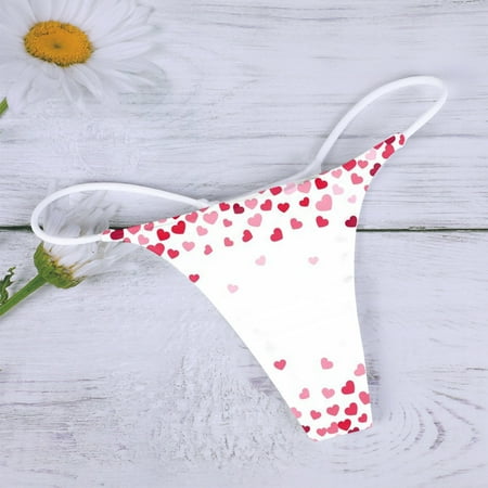 Aayomet Briefs For Women Women Thong G String Cotton Thongs Panties V Waist Female Underpants Pantys Lingerie White XL