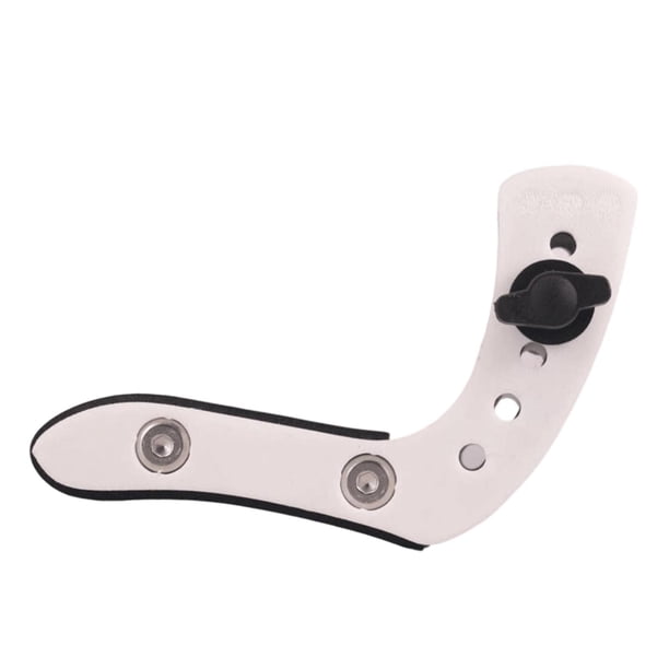 Reposapiés para guitarra eléctrica, soporte ergonómico y práctico para mayor comodidad. Blanco