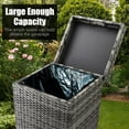 27 Gallon Outdoor Trash Can Outdoor Dustbin with Convenient Lid for