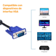 thumbnail image 3 of Cable Vga A Vga Archy 5 Metros 1080p Macho A Macho 15 Pin Para Laptops Pc Monitores Tv Y Proyectores, 3 of 5