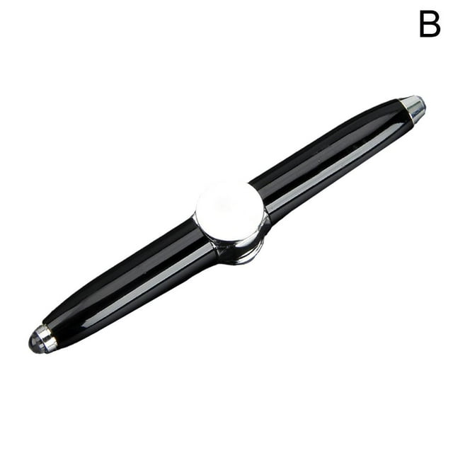 Stylo Rotatif Multifonction Amusant LED Fidget Spinner Stylo Gyroscope Jouet de Bout de Doigt Ballpoin Rotatif Lumineux Anti-Stress