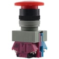 thumbnail image 1 of AC 600V 10A Champignon Rouge Interrupteur d'Urgence à Bouton-Poussoir 22mm NO NC, 1 of 8
