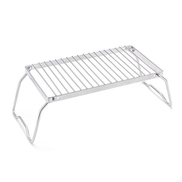 Soporte Cabeza Estufa Acero Inoxidable Parrilla Olla Portátil Rejilla Plegable Mediana Cgtredaw