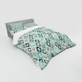 thumbnail image 2 of Ambesonne Vintage Bedding Set 4 Pcs, Ottoman Heraldic Style, Queen, Aqua, 2 of 2