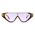 thumbnail image 3 of Womens Flat Top Shield Cat Eye Rectangle Squared Cat Eye Sunglasses Tortoise Gold Purple, 3 of 4