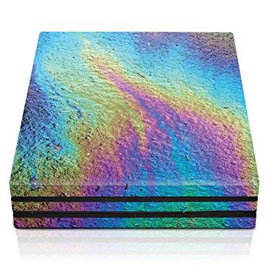 controller gear ps4 pro console skin - oil slick horizontal - playstation