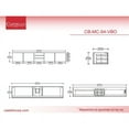 thumbnail image 5 of Alpine 84" Wood Floating Vanity Base with Chrome Handles in White, 5 of 5