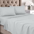 thumbnail image 1 of Juego de sábanas Utopia Bedding King de microfibra cepillada, color gris claro, 1 of 6
