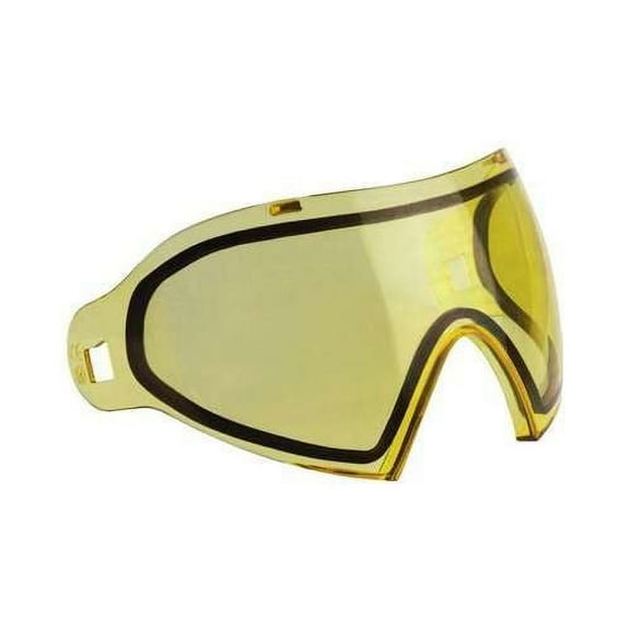 Dye I4 Replacement Thermal Lense For Paintball Mask / Goggles - Yellow / Amber