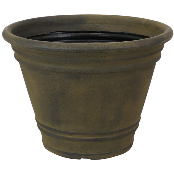 Sunnydaze Outdoor Weather-Resistant Franklin Flower Pot Planter - 20" - Sable Finish