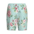 thumbnail image 5 of Fotbe Vintage Floral Pajama Shorts for Men, Men's Pajama Bottoms, Sleepwear,Short Pajama Pants-Medium, 5 of 9