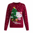 thumbnail image 1 of Suéter Sanrio para Dama, Hello Kitty Rojo Talla EG, 1 of 4