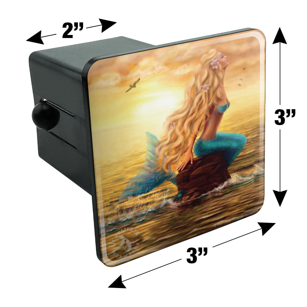 Graphics and More Smiling Tropical Alligator Palm Trees Oval Tow Hitch Cover Trailer Plug Insert 2